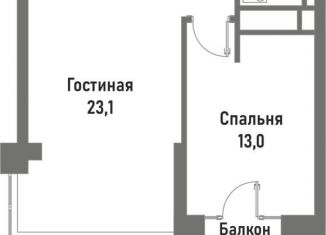 Продается однокомнатная квартира, 52.8 м2, Москва, метро Электрозаводская, улица Матросская Тишина, 12