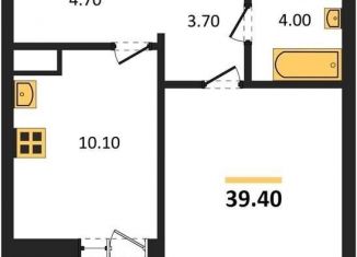 Продам 1-комнатную квартиру, 39.4 м2, Воронеж, Железнодорожный район, улица Фёдора Тютчева, 105