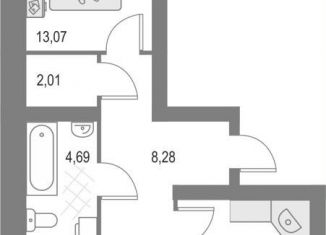 2-комнатная квартира на продажу, 61.4 м2, Киров, Первомайский район