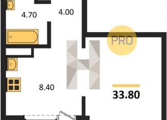 Продается однокомнатная квартира, 33.8 м2, Новосибирск, Ленинский район