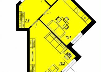 Продается 1-комнатная квартира, 52 м2, Екатеринбург, Кировский район, улица Блюхера, 93