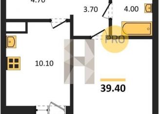 Продается 1-комнатная квартира, 39.4 м2, Воронеж, Железнодорожный район, улица Фёдора Тютчева, 105