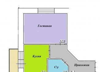 Продается 1-комнатная квартира, 31.4 м2, Ставрополь, Пригородная улица, 251А