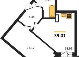 1-ком. квартира на продажу, 39 м2, Воронеж, Коминтерновский район, Электросигнальная улица, 9Ак2