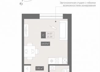 Продаю квартиру студию, 21.3 м2, Санкт-Петербург, Коломяжский проспект, 4