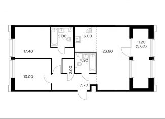 Продам трехкомнатную квартиру, 85.2 м2, Москва, САО