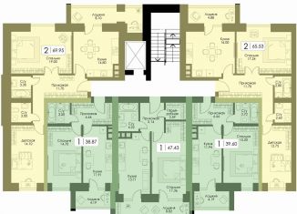 1-ком. квартира на продажу, 38.9 м2, Смоленск, ЖК Загорье