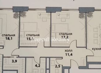 4-комнатная квартира на продажу, 104 м2, Москва, улица Янковского, 1к1, станция Аминьевская