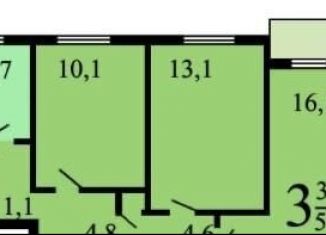 Продажа трехкомнатной квартиры, 59.4 м2, Москва, Россошанская улица, 9к3, район Чертаново Южное