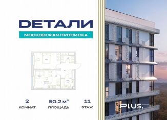 2-комнатная квартира на продажу, 50.2 м2, Москва