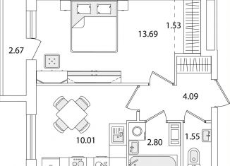 Продам однокомнатную квартиру, 35 м2, Санкт-Петербург