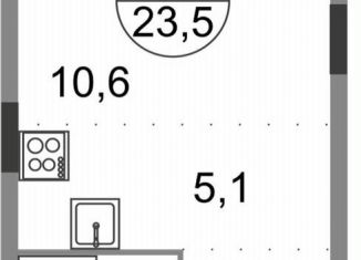Продам квартиру студию, 23.5 м2, Московская область