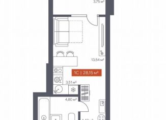 Продается квартира студия, 28.2 м2, Томская область, Красноармейская улица, 144