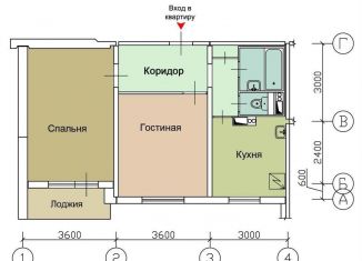 Аренда двухкомнатной квартиры, 54 м2, Новосибирск, улица Белинского, 6