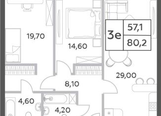 Продажа 3-комнатной квартиры, 80.2 м2, Москва, проспект Генерала Дорохова, вл1к1