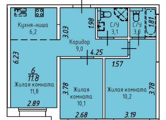 Продается 3-комнатная квартира, 53.4 м2, Иркутск, Култукская улица, 16