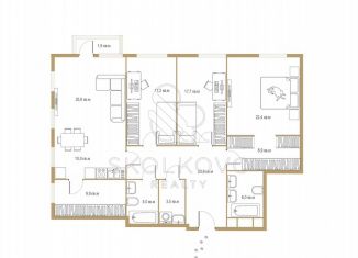 Продам квартиру со свободной планировкой, 147.4 м2, Москва, 2-й Неопалимовский переулок, 3, ЦАО