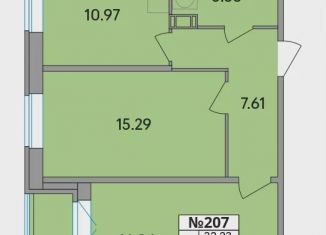 Продается 2-ком. квартира, 58.2 м2, Ленинградская область