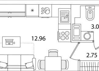 Квартира на продажу студия, 20 м2, Санкт-Петербург