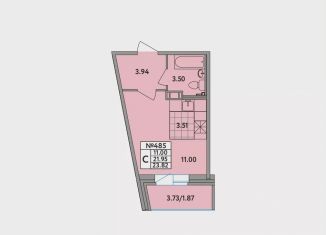 Продаю квартиру студию, 23.6 м2, деревня Новое Девяткино, Главная улица, 2