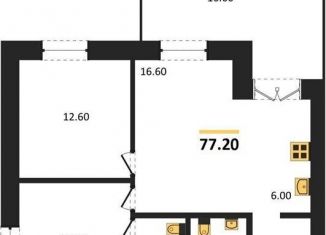 Продаю 2-комнатную квартиру, 77.2 м2, Новосибирск, Октябрьский район, улица Кирова, 342