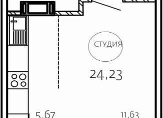 Продается квартира студия, 24.2 м2, Челябинская область