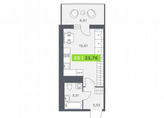 Продается квартира студия, 25.8 м2, Кудрово