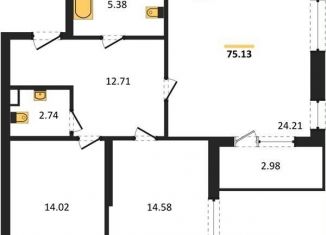 Продается 2-комнатная квартира, 75.1 м2, Воронеж, Центральный район