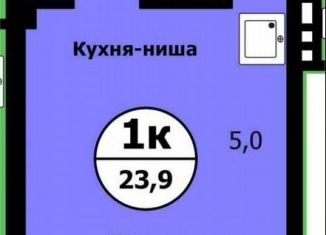 Продажа однокомнатной квартиры, 23.9 м2, Красноярский край, улица Лесников, 41Б