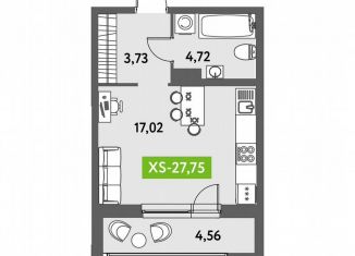 Продаю квартиру студию, 27.8 м2, Санкт-Петербург, метро Купчино