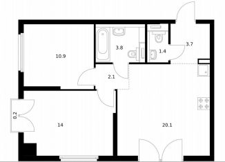 Продается 2-комнатная квартира, 56.4 м2, Москва, жилой комплекс Барклая 6, к6, район Филёвский Парк