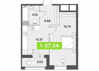 Продам 1-комнатную квартиру, 37.5 м2, Санкт-Петербург, метро Звёздная