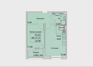 2-ком. квартира на продажу, 42.9 м2, Батайск