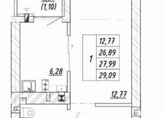 Продаю однокомнатную квартиру, 28 м2, Зеленоградск, улица имени Виктора Факеева, 10