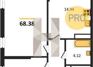 Продается 2-ком. квартира, 68.4 м2, Воронеж, Центральный район, Московский проспект, 132