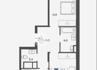 Продаю 2-ком. квартиру, 56.6 м2, Симферополь, улица Беспалова, 110Ж