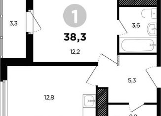 Продается 1-ком. квартира, 38 м2, Ростов-на-Дону, улица Ткачёва, 21