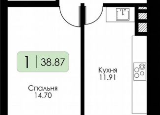 Продам 1-комнатную квартиру, 43 м2, Смоленск, Ипподромный проезд, 34