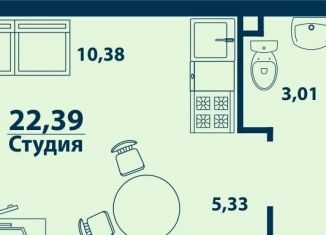 Продам однокомнатную квартиру, 22.4 м2, Уфа