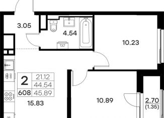 Продажа 2-ком. квартиры, 45.9 м2, Владимирская область, Тракторная улица, 43