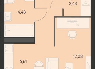 Продажа квартиры студии, 30.2 м2, Екатеринбург, метро Чкаловская, улица Краснолесья, 94с2