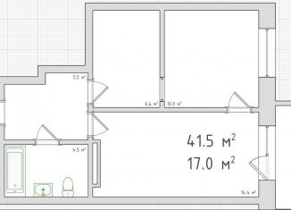 Продается 2-комнатная квартира, 41.5 м2, Новосибирск, улица Зорге, 229/1, Кировский район