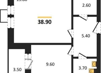 Продаю однокомнатную квартиру, 38.9 м2, Воронеж, Центральный район, улица Загоровского, 9/2