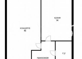 Продается однокомнатная квартира, 35.6 м2, Краснодарский край, улица Шевкунова