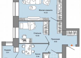 Продается двухкомнатная квартира, 52 м2, Киров