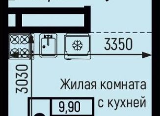 Продается квартира студия, 18 м2, село Небуг