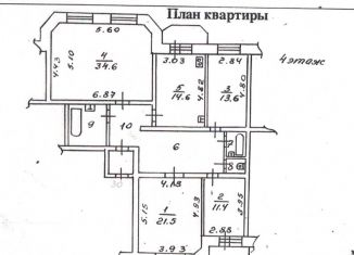 Продаю четырехкомнатную квартиру, 128.7 м2, Томск, улица Никитина, 25