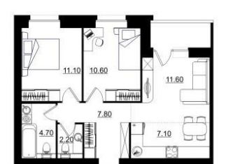 Продажа 3-ком. квартиры, 57.3 м2, Киров, Октябрьский район