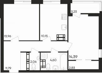 Продаю 2-комнатную квартиру, 63 м2, Мурманская область, Кольский проспект, 108к3