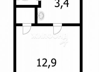 Продажа квартиры студии, 12.6 м2, Новосибирск, Дачная улица, 40/1